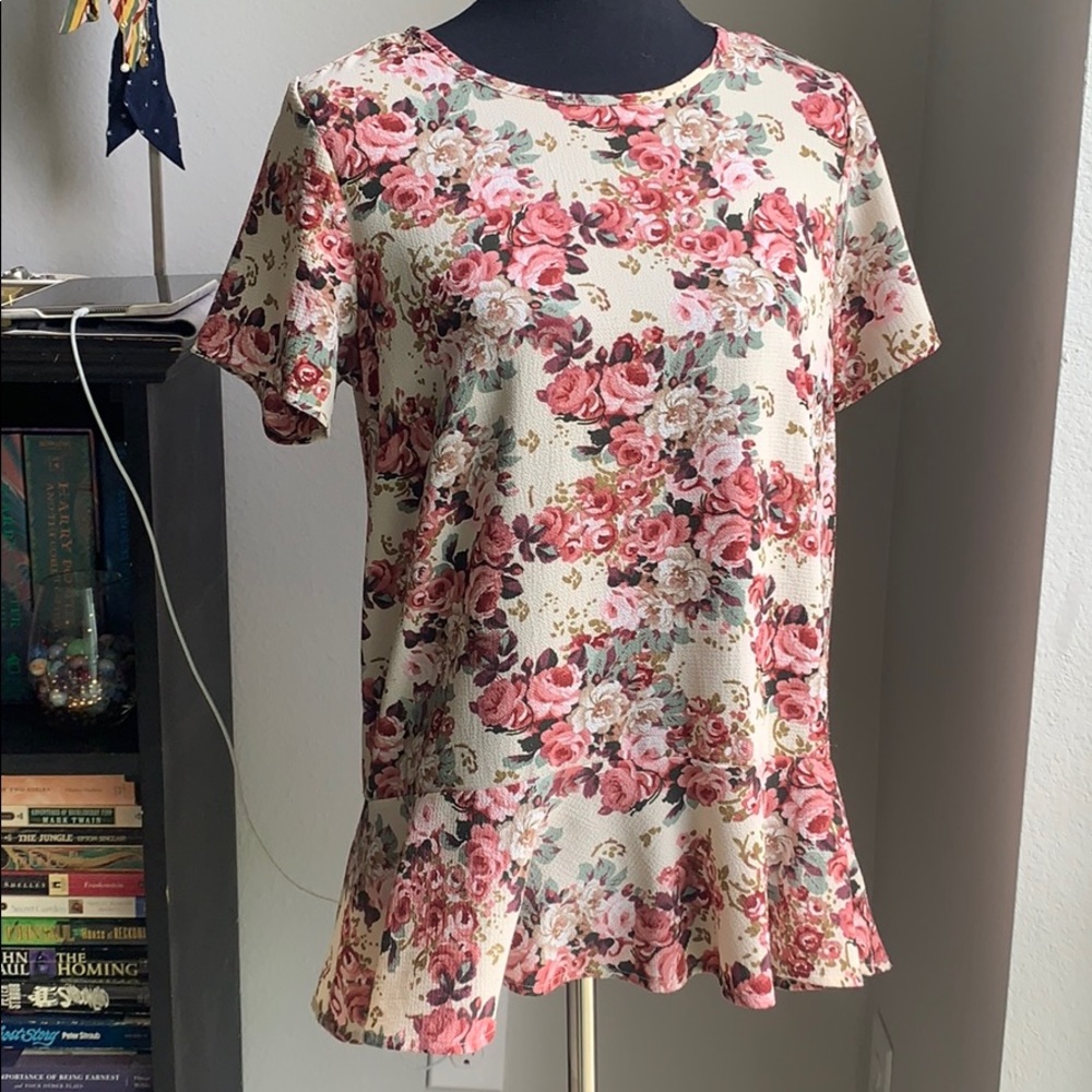 Floral Blouse - Ruffled